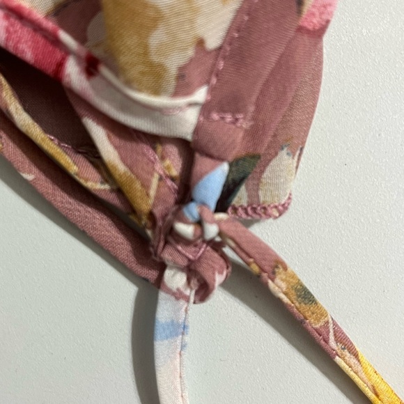 Miley + Molly Floral Maxi Dress in Pink and Yellow size small - Picture 8 of 9